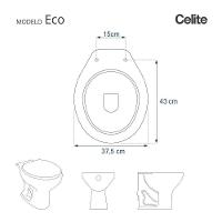 Assento Sanitario Poliester Decorado Borboletas Magenta Eco Para Bacia Celite 6lpf