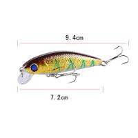 Isca De Pesca Plástico Abs Formato Peixe Imita Presa Resistente Dourada - 2