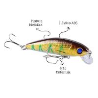 Isca De Pesca Plástico Abs Formato Peixe Imita Presa Resistente Dourada - 3