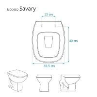 Assento Sanitario Decorado Borboleta Savary Para Vaso Eternit - 3