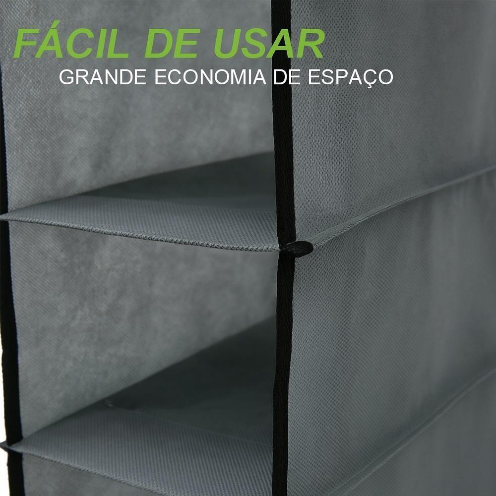Prateleira Vertical De Porta Sapateira Organizador Guarda Roupa Closet Armario Multiuso 5 Divisorias Sapatos Lencol Toal - 5