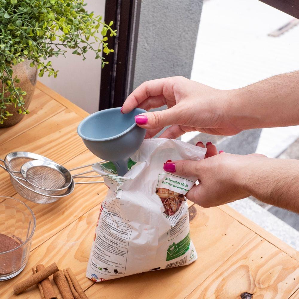 Conjunto Prático: 3 Funis De Silicone Para Cozinha Organizada E Eficiente - 3
