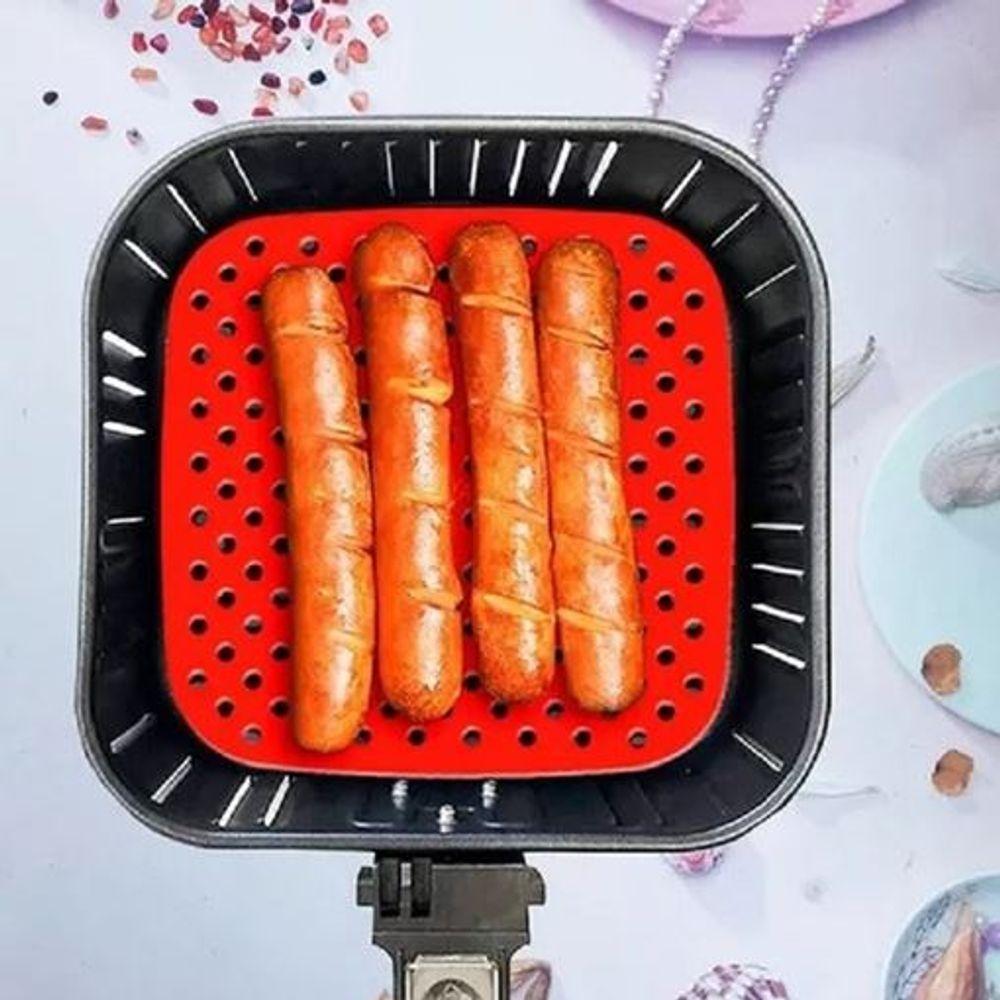 Protetor De Silicone Antiaderente Para Airfryer - Praticidade E Limpeza Fácil! - 5
