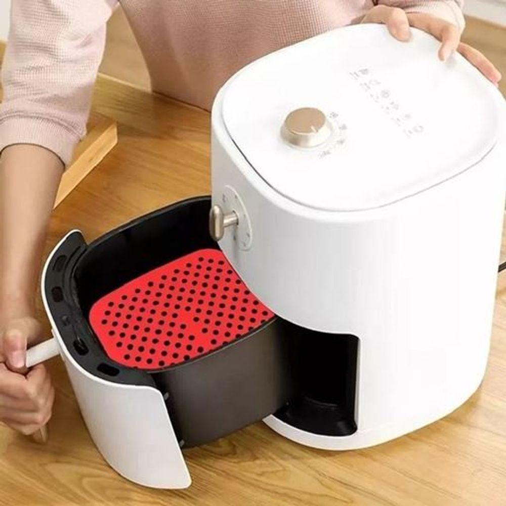 Protetor De Silicone Antiaderente Para Airfryer - Praticidade E Limpeza Fácil! - 6