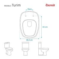 Assento Sanitario Decorado Borboleta Turim Para Vaso Eternit - 3