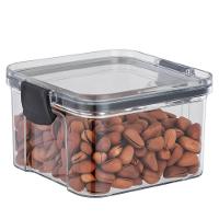 Pote Hermético Quadrado 460ml Com Tampa Inovadora - Organização Prática Para Sua Cozinha - 1