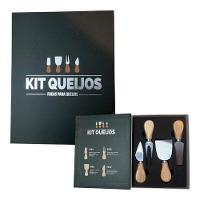 Kit Com 4 Peças Para Queijo Com Caixa Criativa Fromelier Sortido - 5