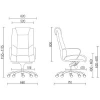 Kit Cadeira Presidente Com 2 Cadeiras Fixas Areia - 8