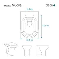 Assento Sanitario Decorado Borboleta Nuova Para Vaso Deca - 3