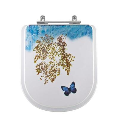 Assento Sanitario Decorado Borboleta Vogue Plus Para Vaso Deca