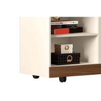 Rack Para Tv Dili Até 50 Polegadas C/ 1 Porta De Correr E 5 Nichos Marroquim/off White - Dj Móveis - 8