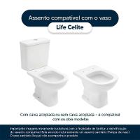 Assento Sanitario Decorado Borboleta Life Para Vaso Celite