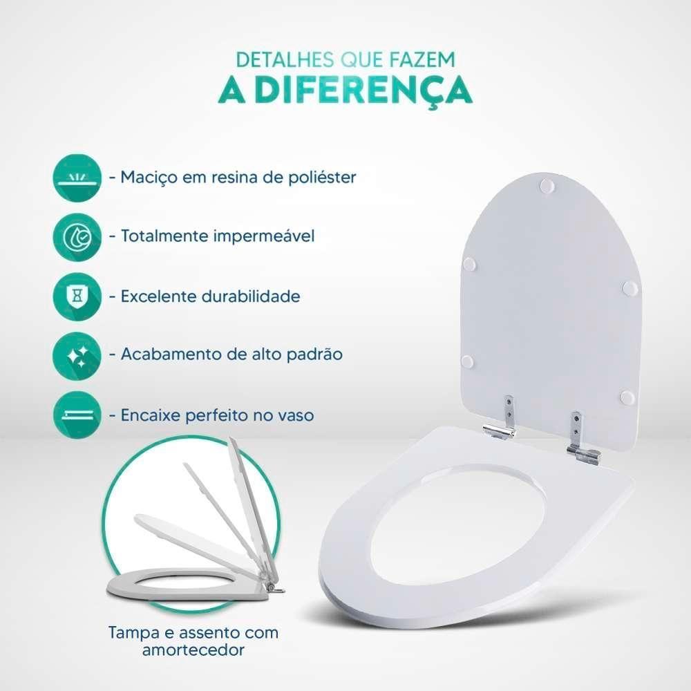 Tampa Vaso Poliester Com Amortecedor Gunna Preto P/ Eternit - 5