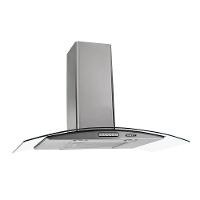 Coifa De Parede 80cm Vidro Curvo Duto Slim Fogatti Inox 110V - 1