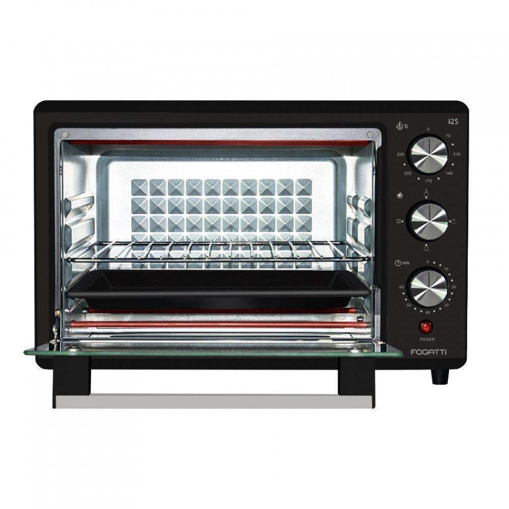 Forno Elétrico De Bancada 25 Litros Fogatti Black I25 Preto 220V - 4