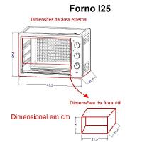 Forno Elétrico De Bancada 25 Litros Fogatti Black I25 Preto 220V - 3