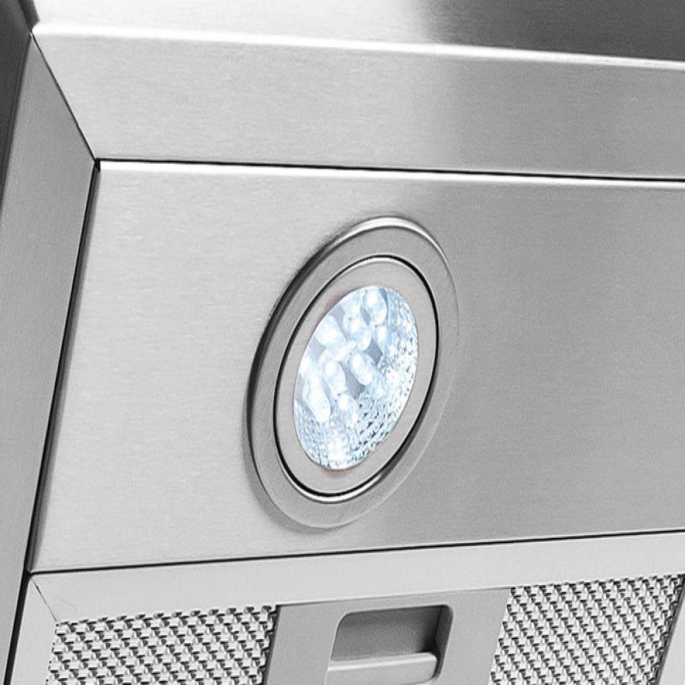 Coifa De Parede 60cm Vidro Curvo Terim Inox 220V - 3