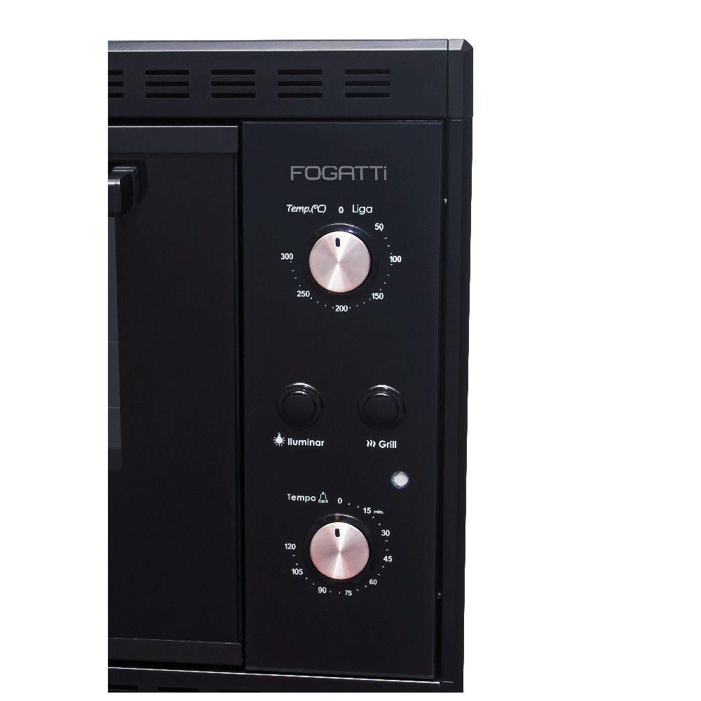 Forno Elétrico Embutir Fogatti Esp Black 45l Preto 220V - 4