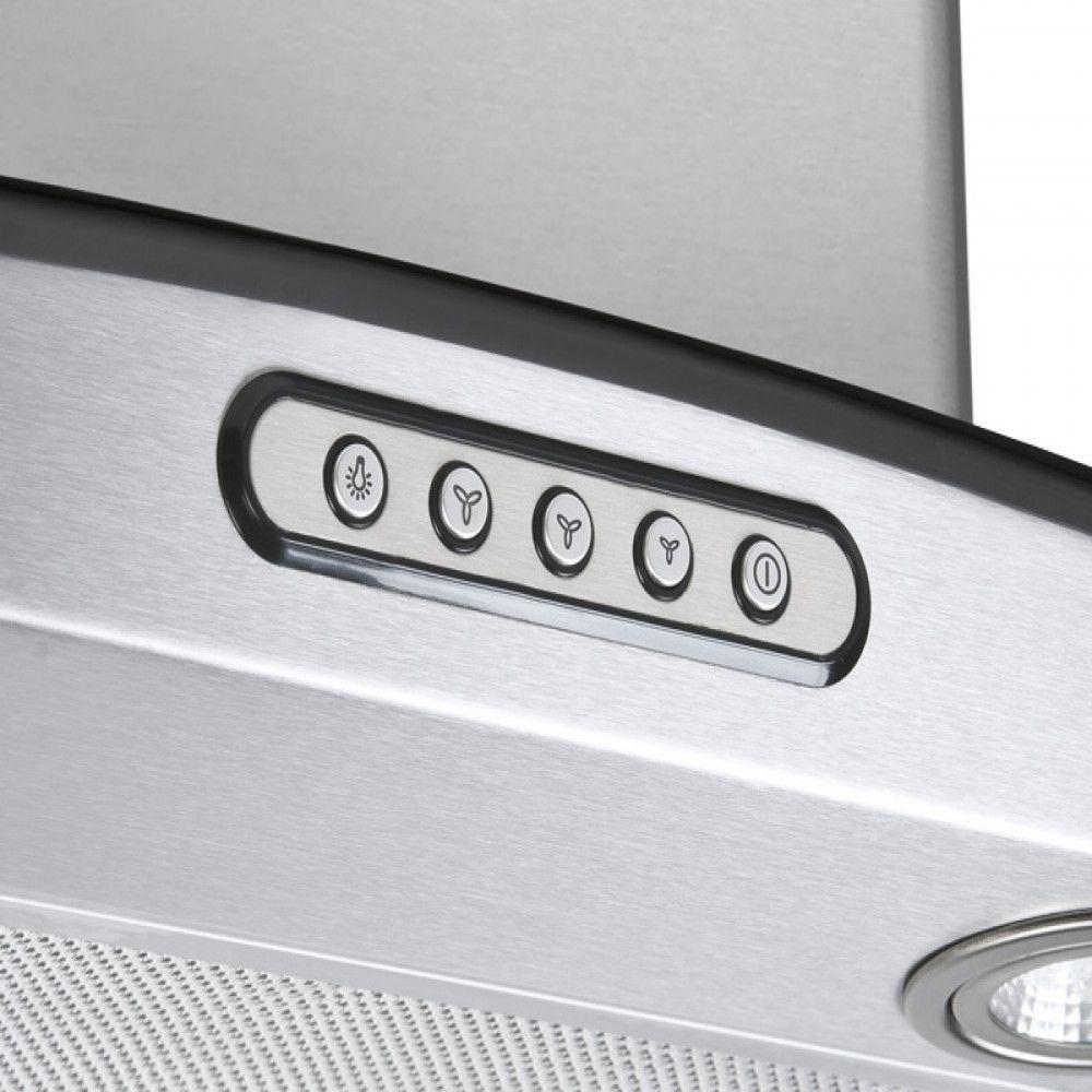 Coifa De Parede 75cm Vidro Curvo Duto Slim Fogatti Inox 220V - 4