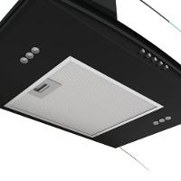 Coifa Fogatti De Parede Clean Vidro Curvo Black 60cm Preto 110V - 2