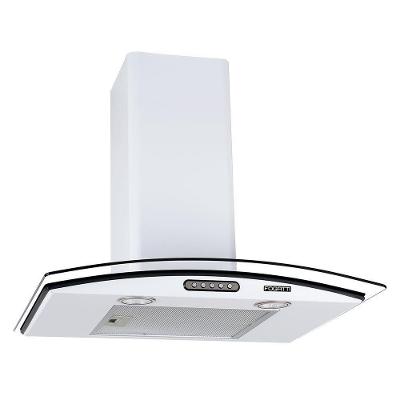 Coifa De Parede 60cm Vidro Curvo Slim Fogatti Branco 220V