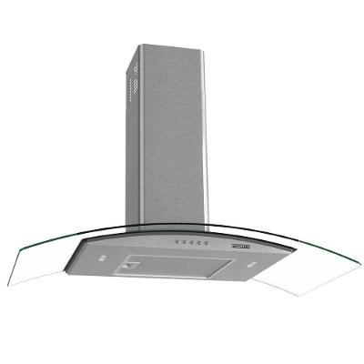 Coifa de Parede Fogatti Clean Vidro Curvo Kromanox 90cm Inox com Filtro de Gordura 220V