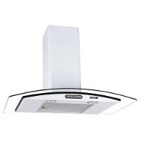 Coifa De Parede 80cm Vidro Curvo Slim Fogatti Branco 110V - 1