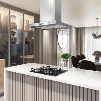 Coifa Ilha 60cm Retangular Fogatti Inox 220V