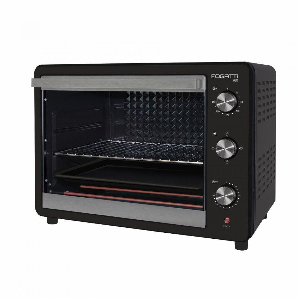 Forno Elétrico De Bancada 60Litros Fogatti Black I60Preto 220V - 1