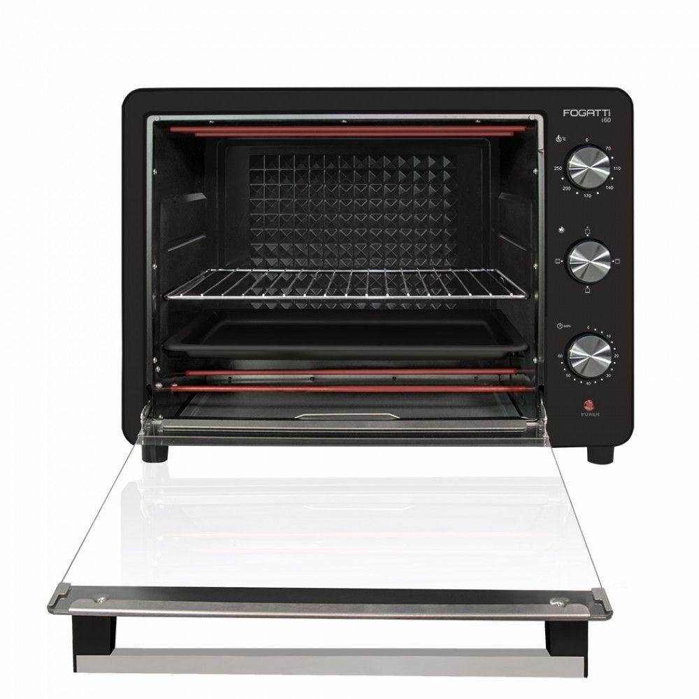 Forno Elétrico De Bancada 60Litros Fogatti Black I60Preto 220V - 5