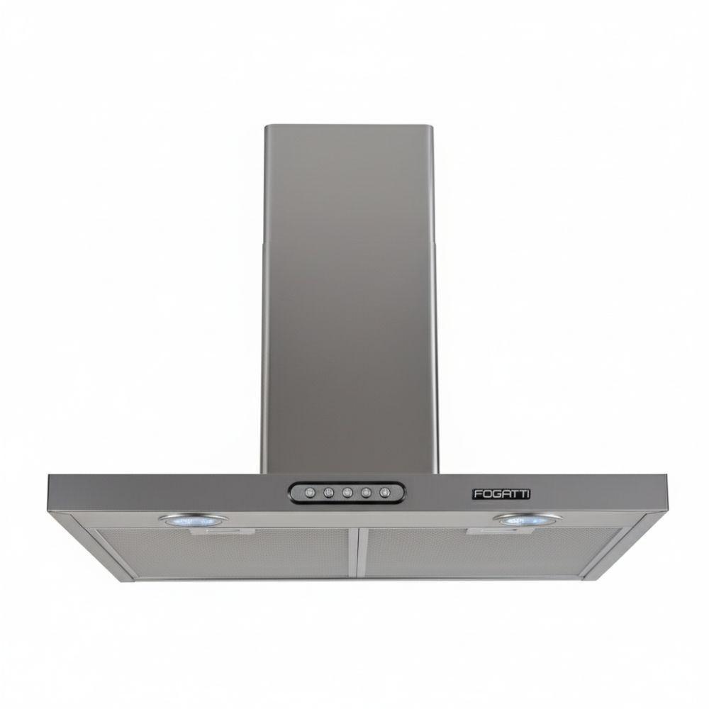 Coifa De Parede 60cm Retangular Duto Slim Fogatti Inox 220V - 1