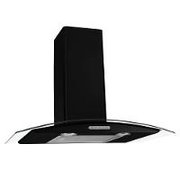 Coifa De Parede 70cm Vidro Curvo Duto Slim Fogatti Black 220V - 1