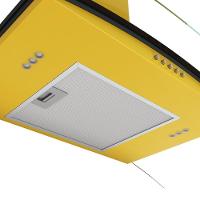 Coifa Fogatti De Parede Clean Vidro Curvo Amarela 60cm Amarelo 110V - 5