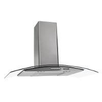 Coifa De Parede 90cm Vidro Curvo Duto Slim Fogatti Inox 220V - 1