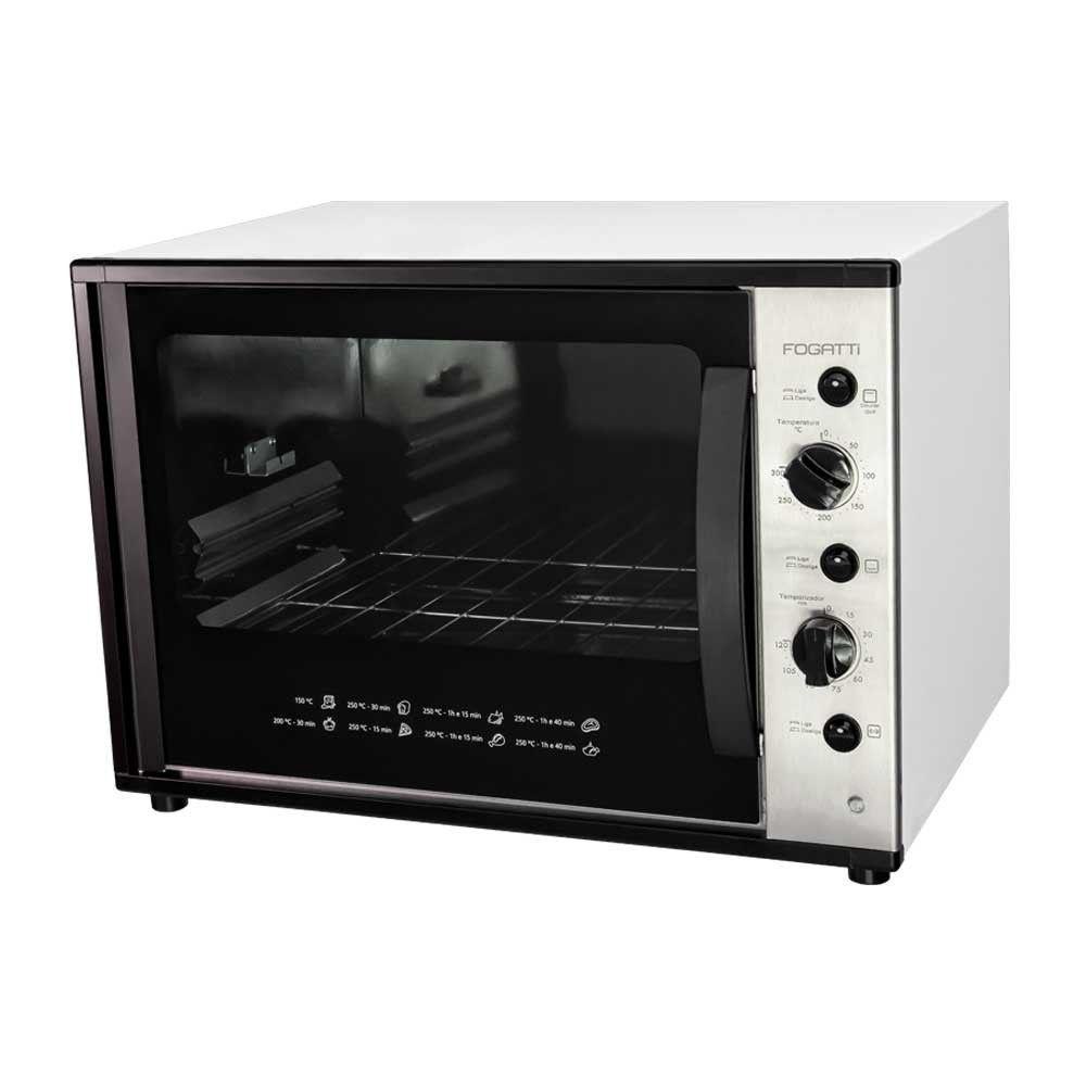 Forno Elétrico Bancada Fogatti SMART60S Com Espeto Giratório Preto 110V - 1