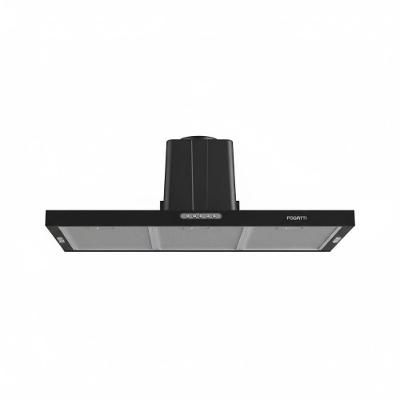 Depurador Embutir Fogatti Compact New Black 75cm Alumínio Preto 3 Velocidades 110V