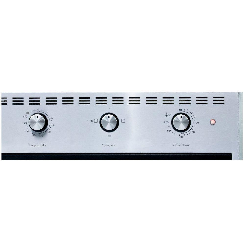 Forno Elétrico Embutir Fogatti E60Inox 60l Inox 110V - 4