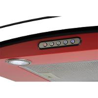 Coifa De Parede 70cm Vidro Curvo Slim Fogatti Vermelho 110V