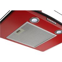 Coifa De Parede 90cm Vidro Curvo Slim Fogatti Vermelho 110V - 2