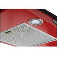 Coifa De Parede 90cm Vidro Curvo Slim Fogatti Vermelho 110V - 3