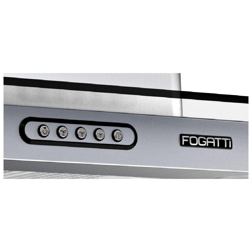 Coifa Ilha 60cm Vidro Reto Fogatti Inox 220V - 3