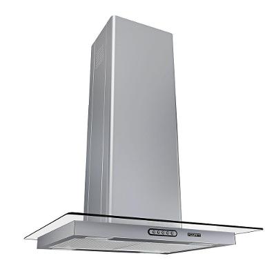 Coifa de Ilha Fogatti Coifa Ilha 60cm Vidro Reto Inox com Touch LED Vazão 900m³-h 220V