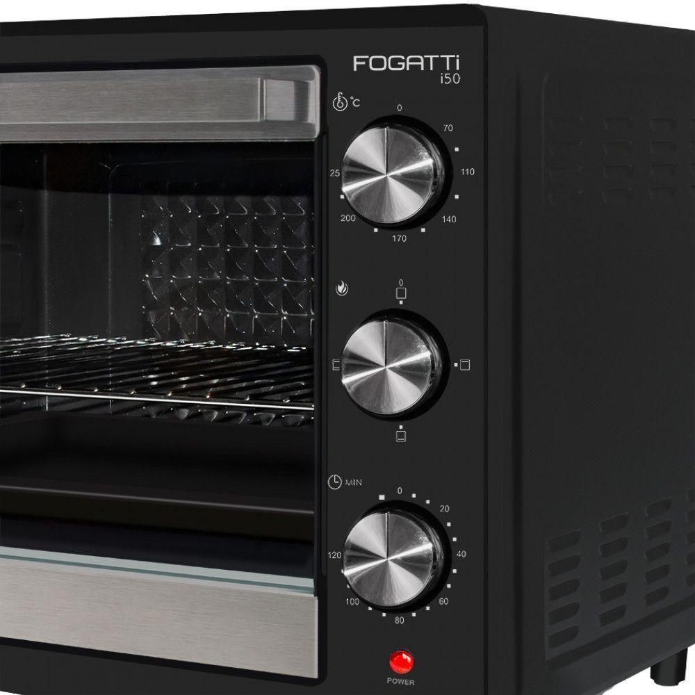 Forno Elétrico De Bancada 50Litros Fogatti Black I50Preto 110V - 5
