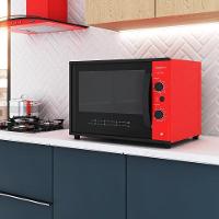 Forno Fogatti Elétrico Bancada Top 60Litros Vermelho 110V - 6