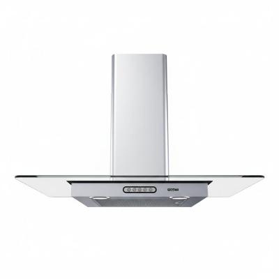 Coifa de Parede Fogatti Vidro Reto Duto Slim 80cm Inox com Vidro Temperado Led Inox 110V