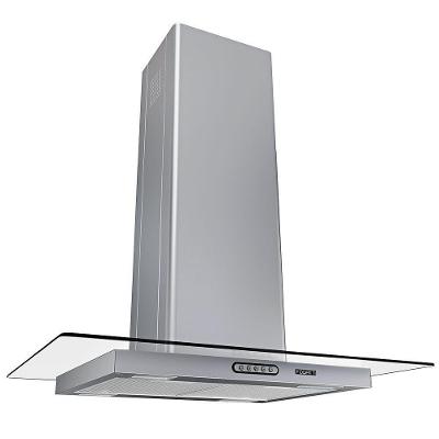 Coifa de Ilha Fogatti Vidro Reto 75cm Inox com LED e Filtro de Alumínio Inox 110V