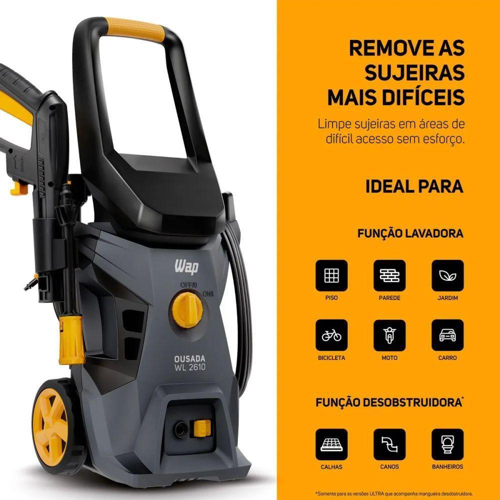Lavadora De Alta Pressão Wap Ousada Wl 2610 Cinza 220V - 5