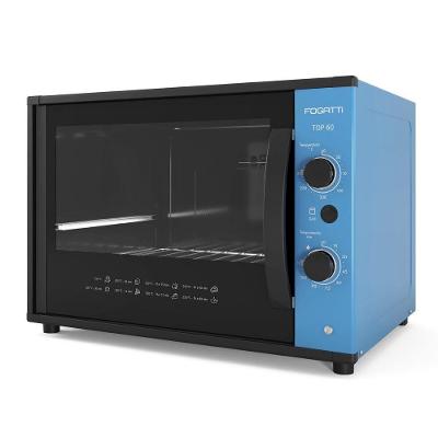 Forno Fogatti Elétrico Bancada Top 60Litros Azul 110V