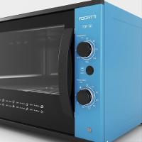 Forno Fogatti Elétrico Bancada Top 60Litros Azul 110V