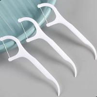 Kit 30 Fios Dentais Com Cabo Haste Dental Flosser Descartável Higiene Bucal Portátil - 1